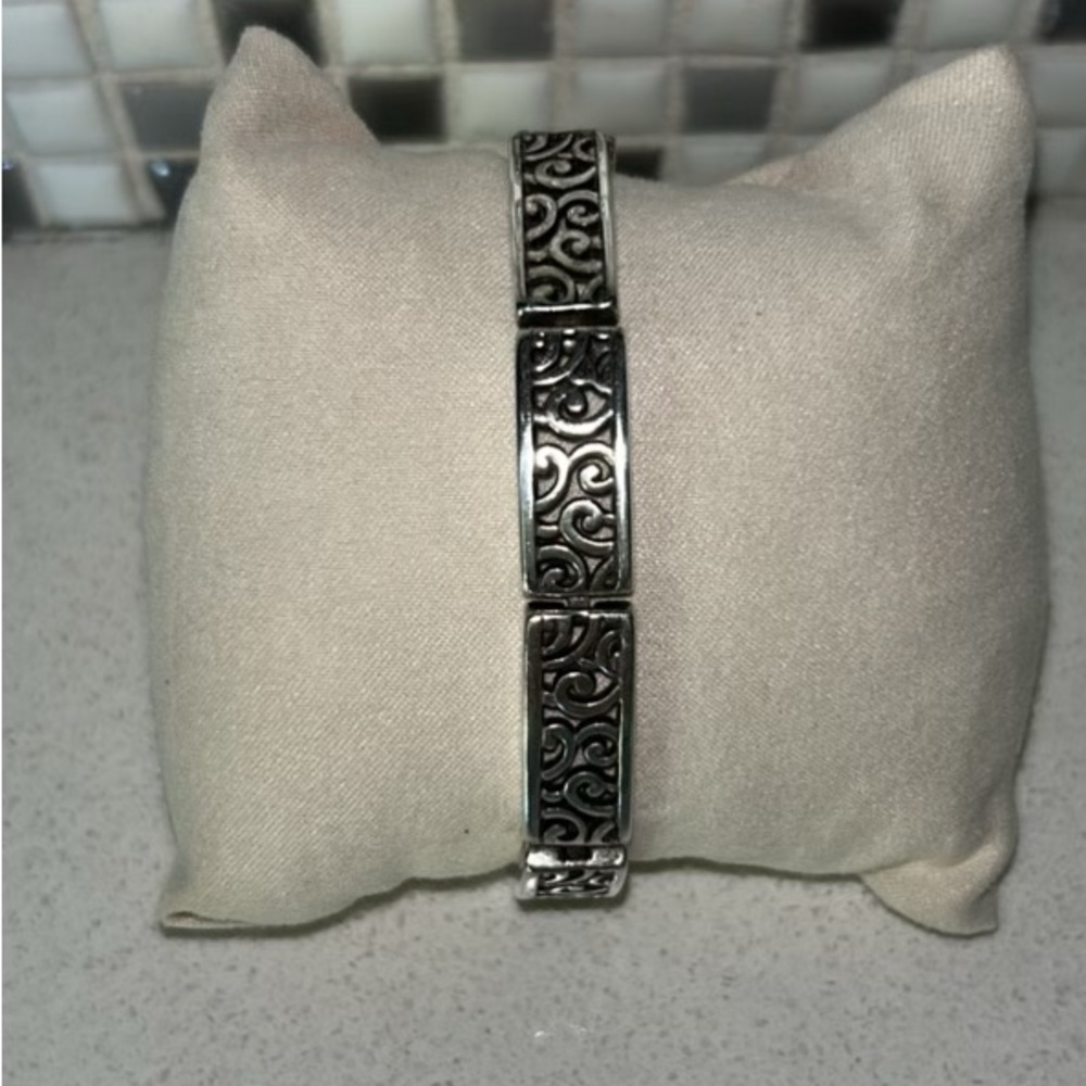 Brighton Silver Patterned Bracelet - image 1